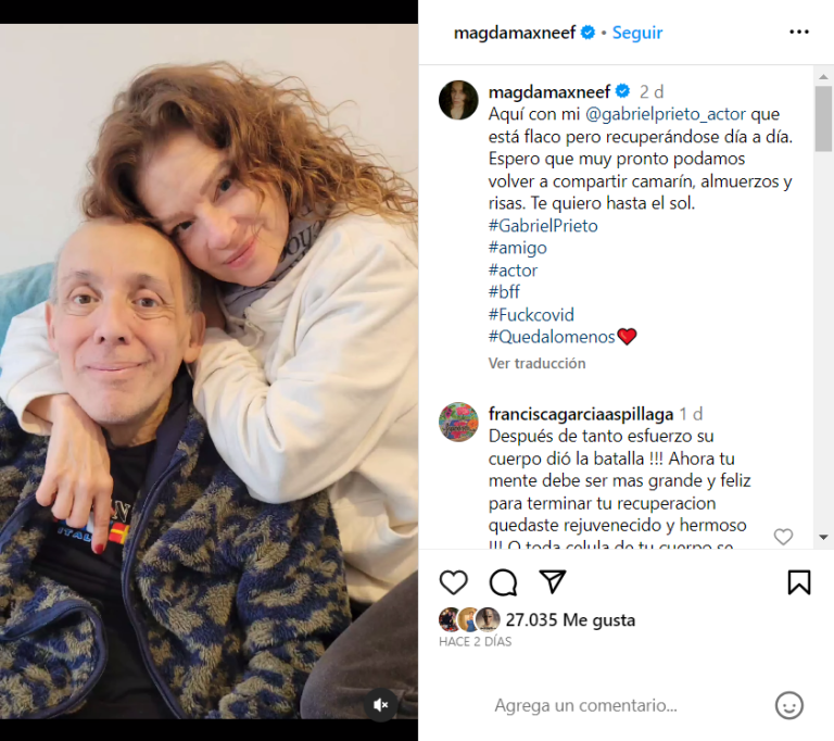 Gabriel Prieto reaparece a un año de sufrir falla multisistémica: 