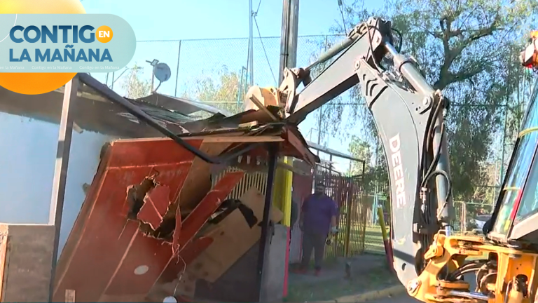 Derriban mausoleo narco en San Ramón: Fue dedicado a la banda “Cogote de Toro”