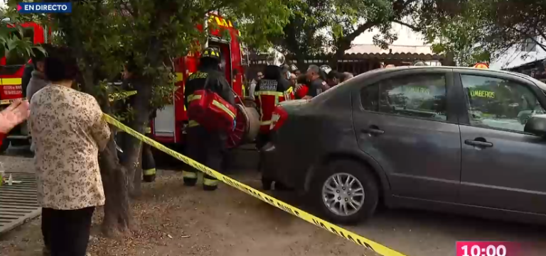 Grave incendio deja cinco víctimas fatales en vivienda de Lo Espejo