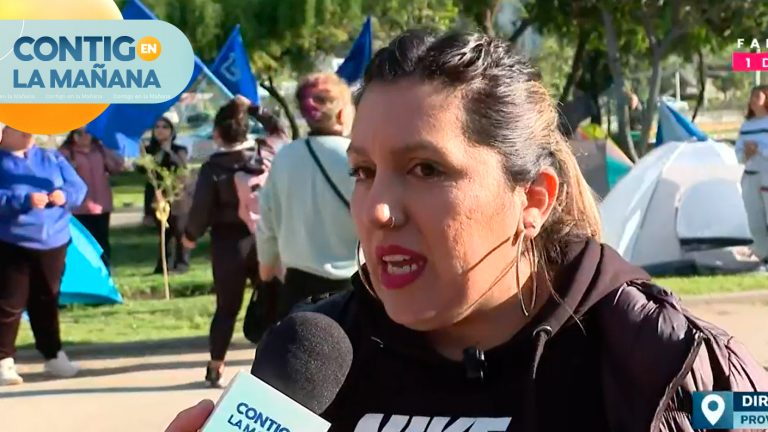 Habla dirigenta por toma indefinida en parque de Providencia: “Estamos en una situación crítica”