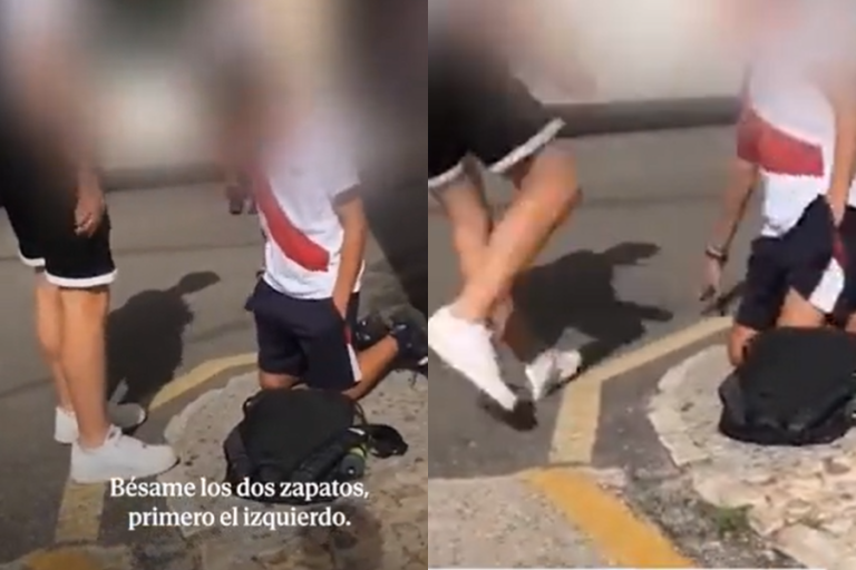 Impactante caso de bullying: Niño fue obligado a besar los zapatos de compañero de curso en España
