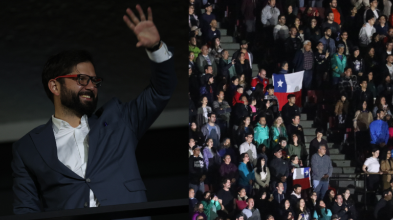 Pdte. Gabriel Boric fue ovacionado en Estadio Nacional durante ceremonia inaugural de Santiago 2023