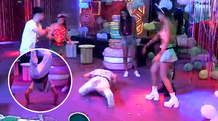 ¡Con pirueta y todo! Hans sorprendió con paso 'prohibido' en la fiesta de Gran Hermano