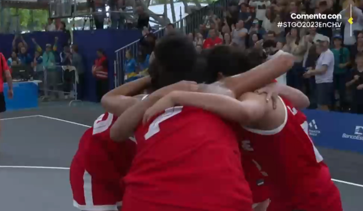 ¡A semis! Chile vence a Brasil en Básquetbol 3x3 femenino y avanza en Santiago 2023