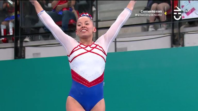 Franchesca Santi se lució en la final de Salto Femenino y puso en lo alto al Team Chile en Santiago 2023