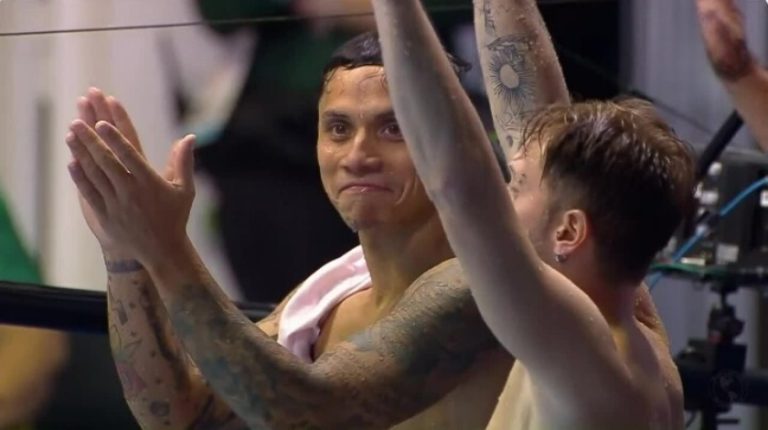 Diego Carquín y Donato Neglia obtuvieron el 6° lugar en competencia de Clavados sincronizado en Santiago 2023