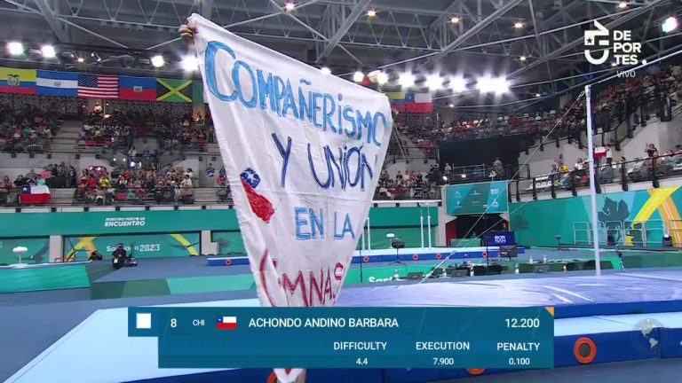 Gimnasta chilena se llenó de aplausos tras potente llamado a la unión en los Panamericanos Santiago 2023