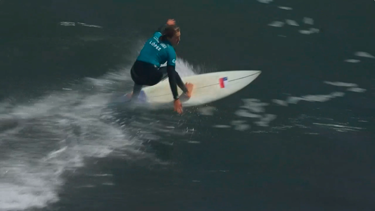 ¡Dominó las olas! Estela López deslumbró con su desempeño en el surf de los Panamericanos 2023