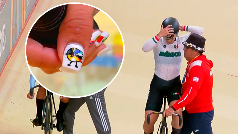 ¡Fiu locura! Ciclista mexicana causó furor con su manicure inspirada en los Panamericanos