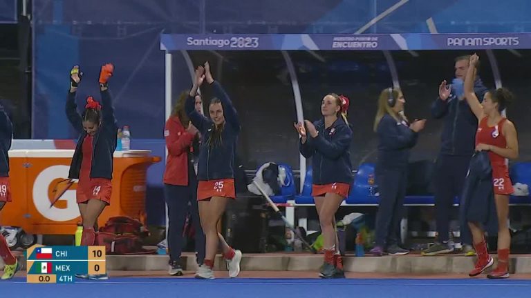 ¡Debut goleador! Las Diablas se imponen ante México por goleada en Hockey Césped de Santiago 2023