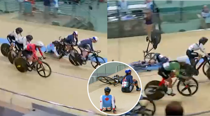 Canadá y EEUU protagonizan estrepitosa caída en competencia de ciclismo en los Panamericanos 2023