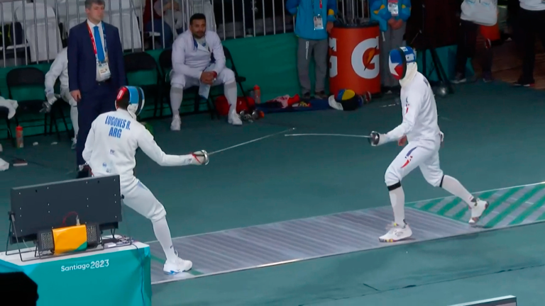 Pablo Núñez lo dio todo en las clasificatorias de esgrima en Panamericanos 2023