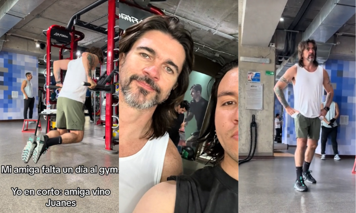 Juanes fue captado en el gimasio antes de su presentación en el Festival REC y se volvió viral