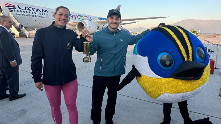 Fuego Panamericano ya está en Chile y comienza la cuenta regresiva a Santiago 2023