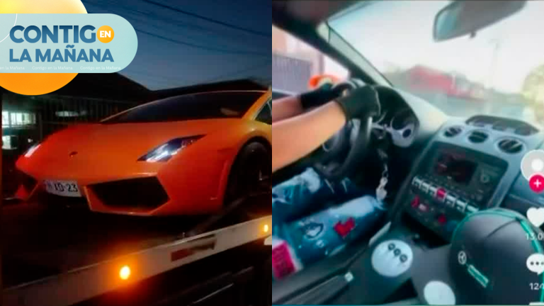 ¿Solo para presumir? Delincuentes se pasearon con un Lamborghini robado por Renca