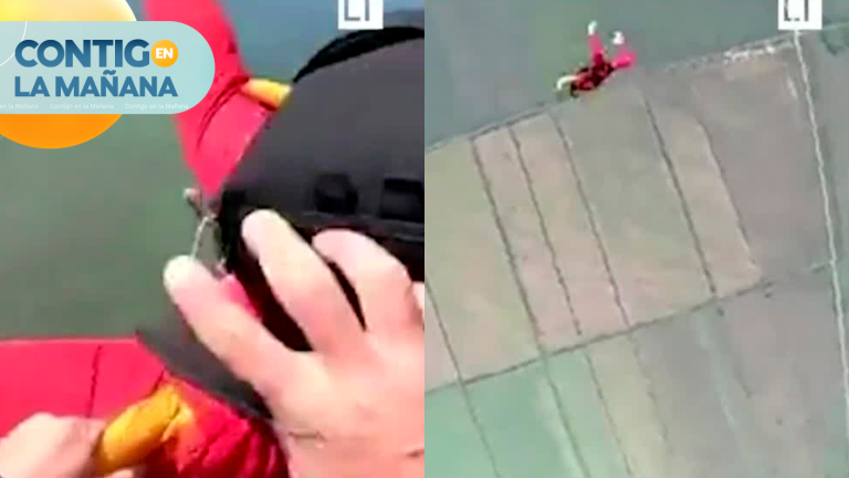 ¡Dramático! Rescatan a mujer que saltó de un avión y no logró abrir paracaídas