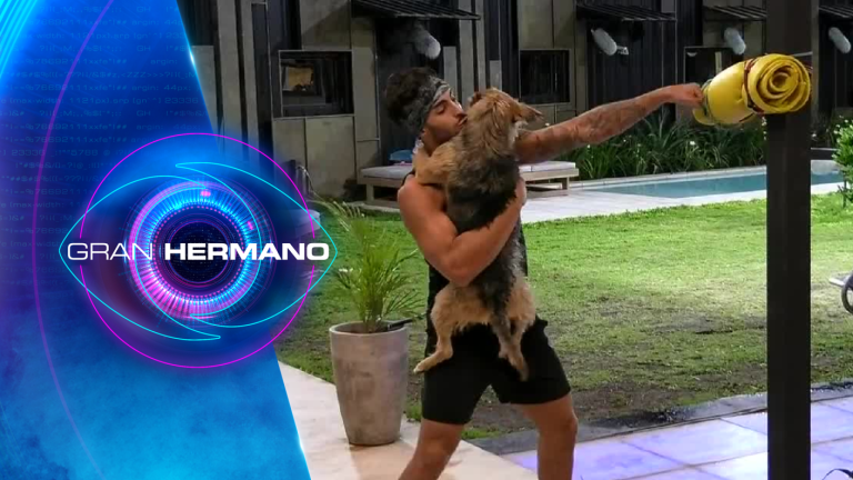 Compañero de boxeo: Bigote se unió a Jorge en su rutina de ejercicios en Gran Hermano