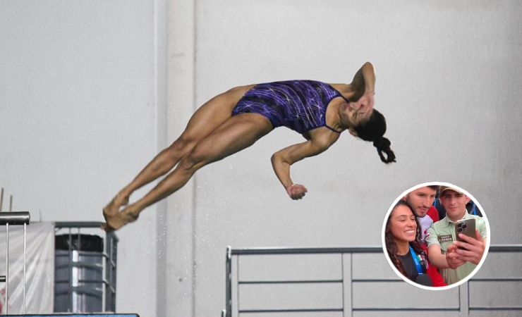 Historias de Santiago 2023: Clavadista mexicana estalló de emoción tras selfie con Sebastián Yatra