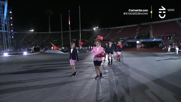 Bermuda con bermudas: Deportistas se lucieron con su atuendo en Santiago 2023