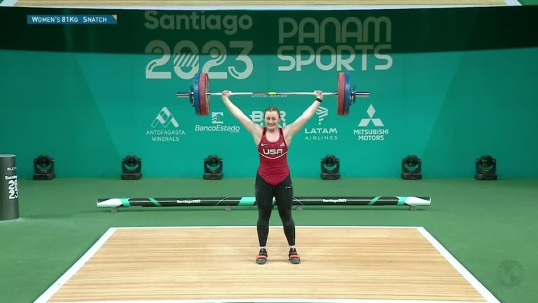 ¡Fuerza y concentración! Olivia Reeve logró el récord Panamericano juvenil en levantamiento de pesas