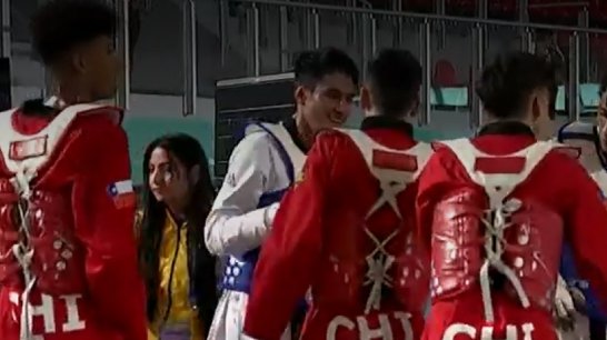 Equipo chileno de Taekwondo venció a Colombia y aseguró medalla en Santiago 2023