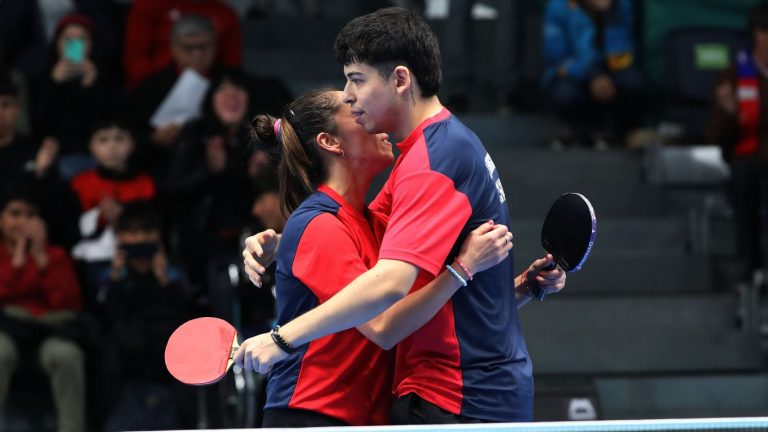 ¡Están en las semis! Paulina Vega y Nicolás Burgos superaron a Puerto Rico en el tenis de mesa mixto