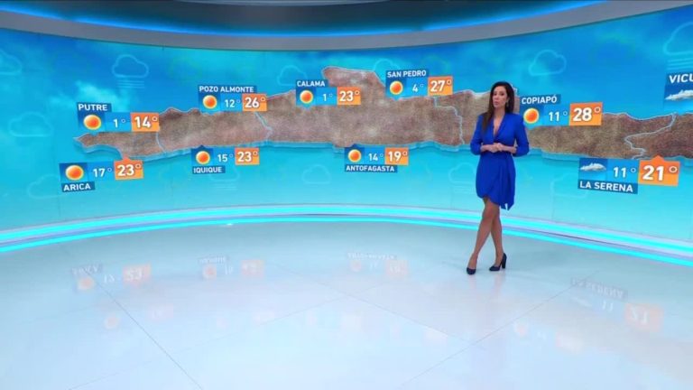 Vanessa Noé y el informe del tiempo para el lunes 30 de octubre