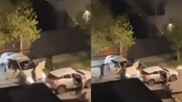 Grabaron todo: Vecinos de Macul detuvieron violento portonazo con gritos y bocinazos