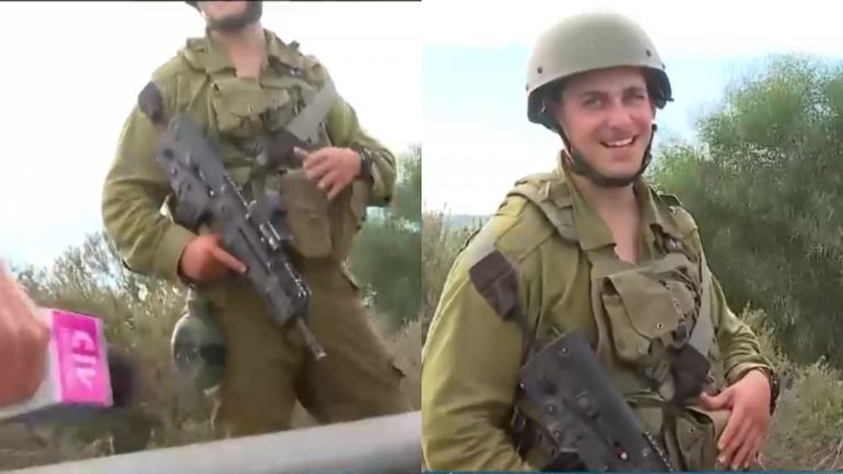 Con fusiles y sonrientes: Rafael Cavada se encontró con soldados israelíes en la frontera de Gaza