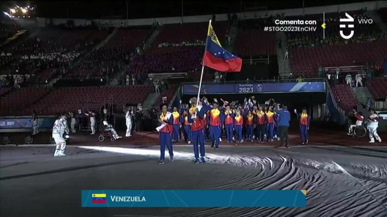 Delegación de Venezuela fue ovacionada en los Panamericanos Santiago 2023