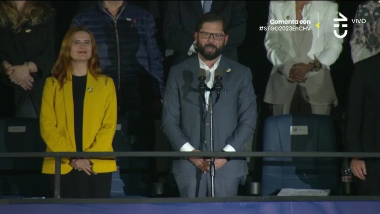 ¡Con fuegos artificiales! Presidente Gabriel Boric dio por inaugurado los Panamericanos 2023
