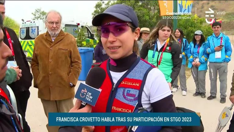La emoción de Francisca Crovetto tras debutar en el tiro skeet en Santiago 2023: 