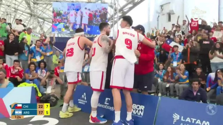 ¡Notable! Chile venció a Argentina en el básquetbol 3x3 con este tremendo lanzamiento de Carlos Lauler