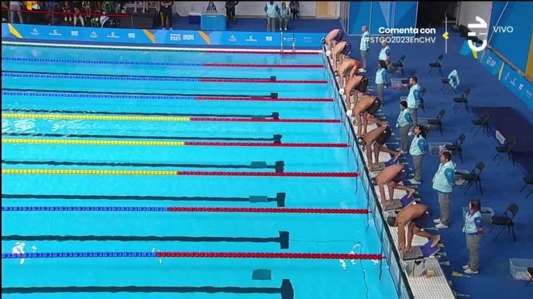 Santiago 2023:  Nadador Mariano Lazzerini finalizó en el sexto lugar de su heat en los 50 metros libres