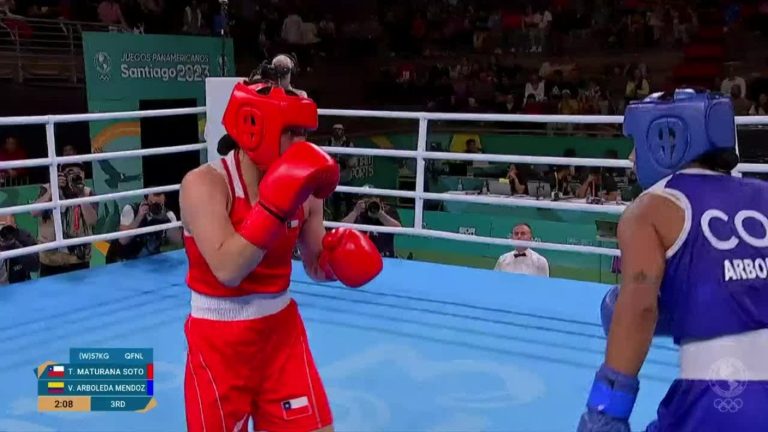 Tamara Maturana dio pelea en el boxeo pero sucumbió ante su rival colombiana en Santiago 2023