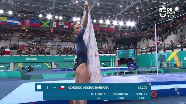 Gimnasta chilena fue ovacionada por el mensaje que dejó en Santiago 2023