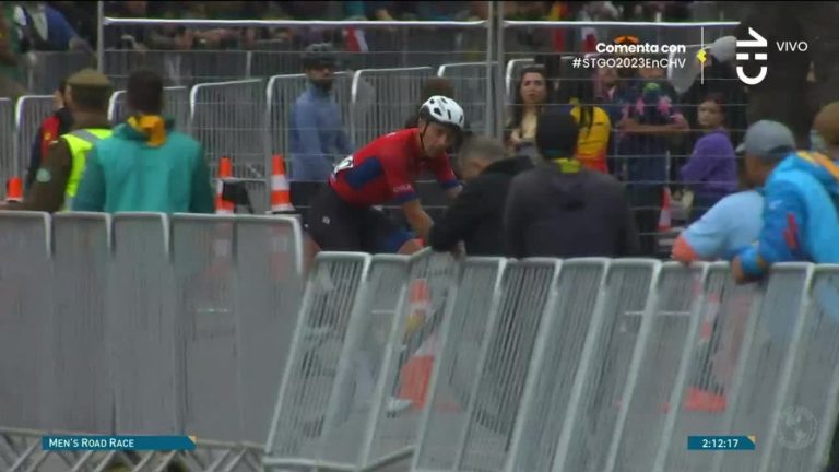 José Luis Rodríguez debió abandonar el ciclismo ruta de los Panamericanos 2023 tras fuerte caída