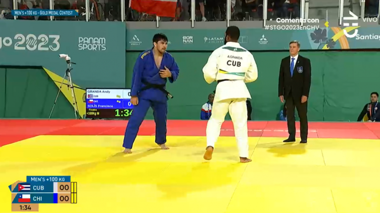 ¡Plata en Judo! Francisco Solís se llevó medalla frente a Cuba en los Panamericanos 2023