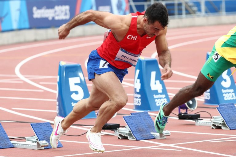 Enrique Polanco quedó eliminado tras obtener quinto lugar en semifinal de 100 metros planos en Santiago 2023
