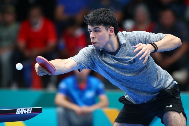 Nicolás Burgos no logró imponerse ante Canadá en cuartos de final de tenis mesa y se despide de Santiago 2023