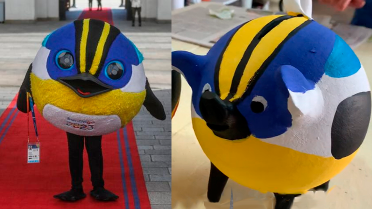 ¡La Fiu-locura llega a Pomaire! Chanchito de greda inspirado en la mascota de Santiago 2023 se vuelve viral