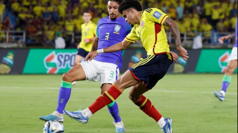 Colombia logró histórica victoria ante Brasil por 2 -1 en Clasificatorias con doblete de goles de Luis Díaz