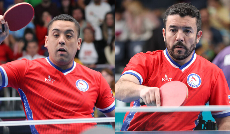 Chilenos suman oro y plata tras enfrentarse en la final del para tenis de mesa en Santiago 2023