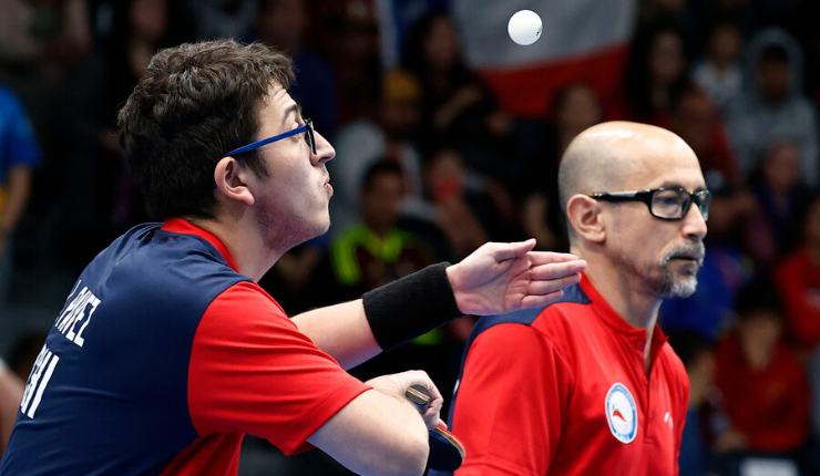 ¡A cuartos! Dupla Dettoni-Pavéz derrota a Canadá en el para tenis de mesa en Santiago 2023