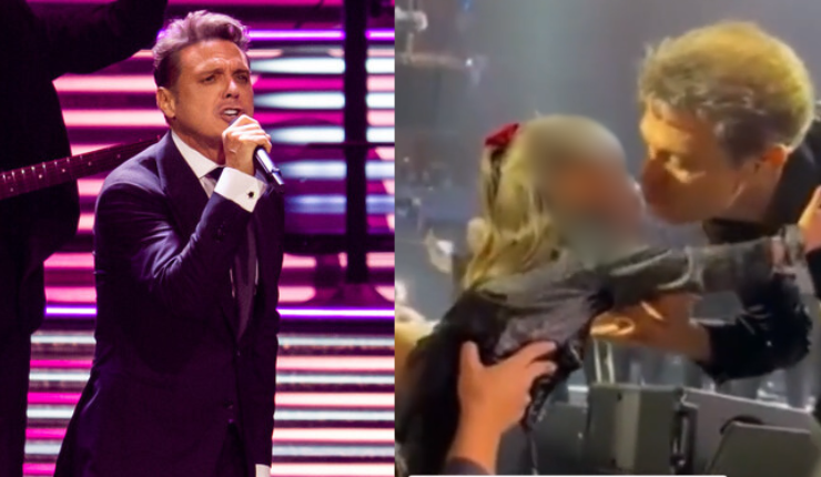 Luis Miguel es foco de críticas por besar a una niña durante su show