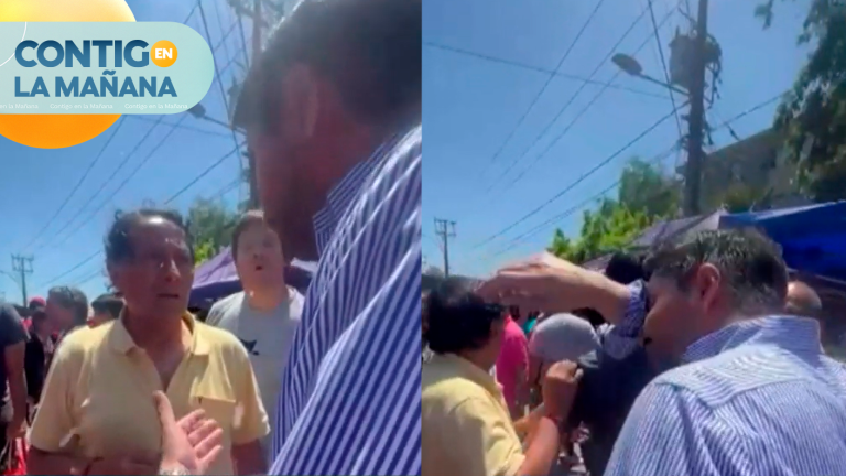 Alcalde Carter recibió escupitajo en feria libre mientras realizaba campaña por el A Favor