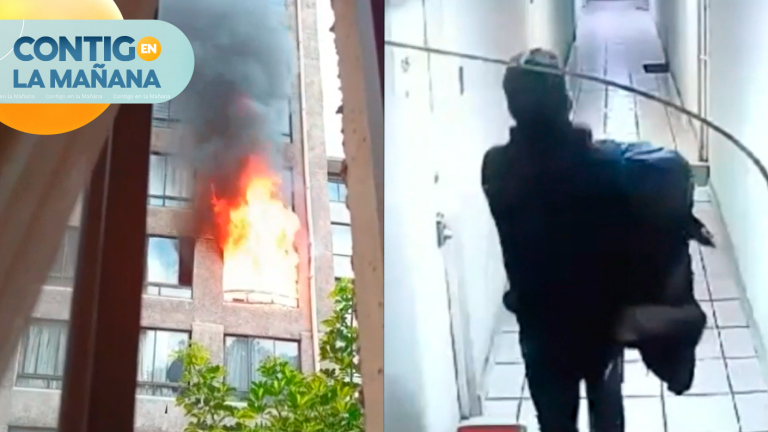 Mujer denuncia que ex esposo le quemó el departamento que arrendaba