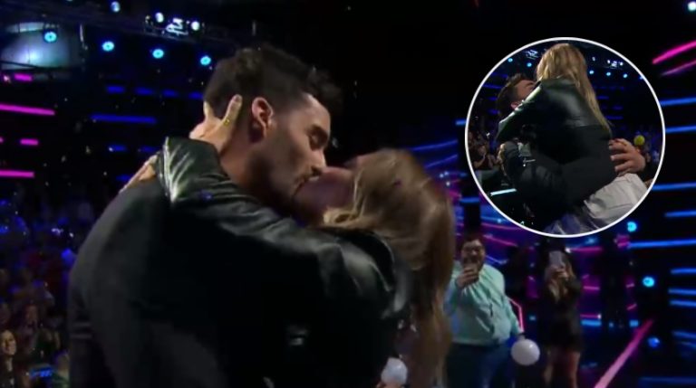¡Puro amor! Jorge y Skarleth tuvieron un apasionado reencuentro en el estudio de Gran Hermano