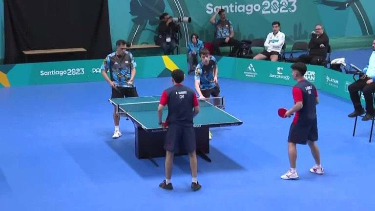 Representantes del Team Chile en Tenis de mesa cayeron 3-0 ante Argentina en Santiago 2023