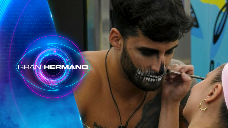 ¿Modo Halloween? Jorge se transformó en esqueleto con alucinante maquillaje de Skarleth